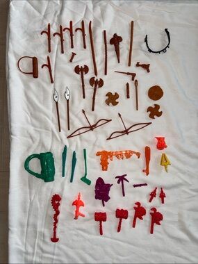 Vintage teenage mutant ninja turtles weapons accessories lot